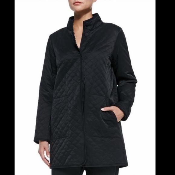Eileen Fisher Jackets & Blazers - Eileen Fisher Quilted Long Jacket W/ Fleece Lining kk